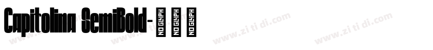 Capitolina SemiBold字体转换